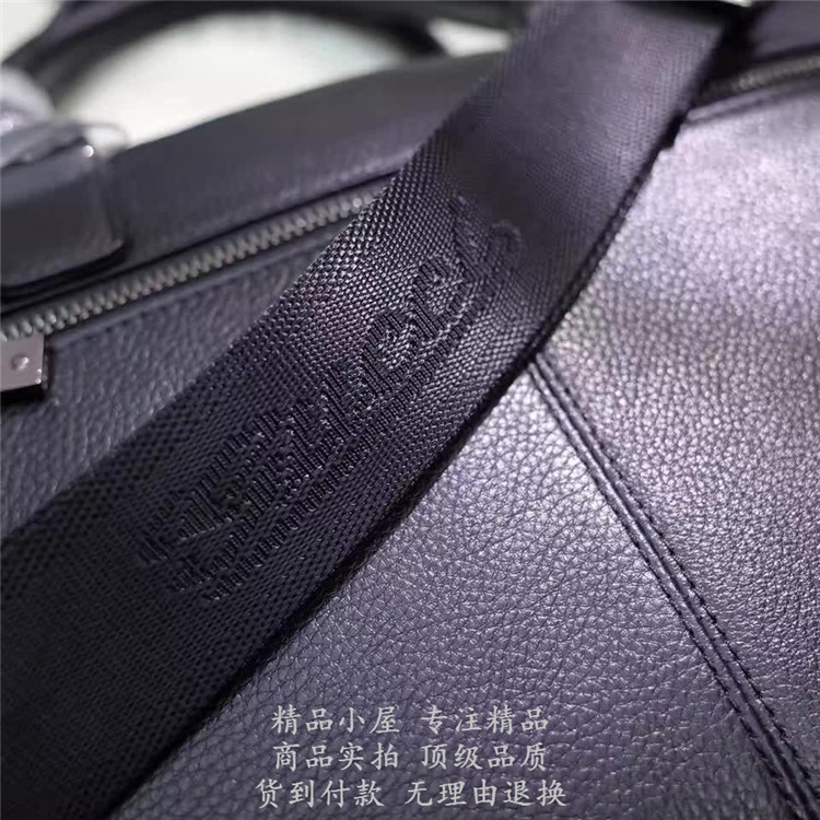 海外新款精仿gucci古驰公文包 9990-1 黑色荔枝纹双外袋全皮公文包高仿包包