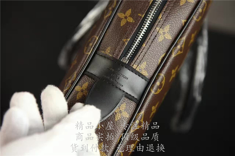 专柜经典款顶级高仿LV公文包 高仿奢侈品 M40226 老花Porte-DocumentsJourNM公文包高仿包包