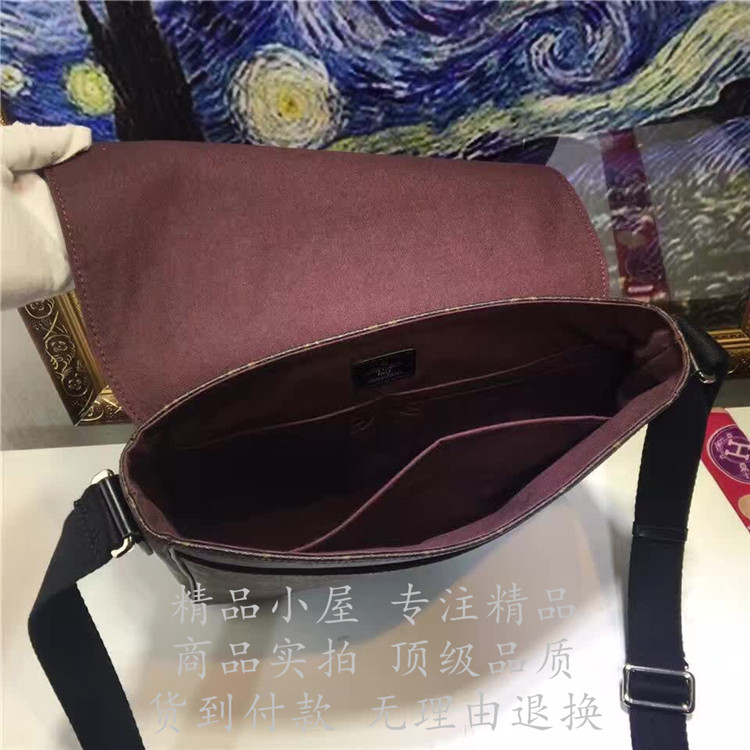 专柜经典款顶级高仿LV单肩包 高仿奢侈品 M40934 老花District中号手袋高仿包包