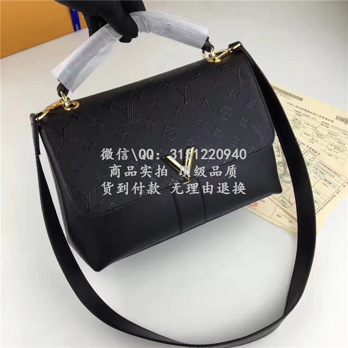 顶级高仿LV手提包 高仿奢侈品 M42905 黑色VERYONEHANDLE手袋高仿包包