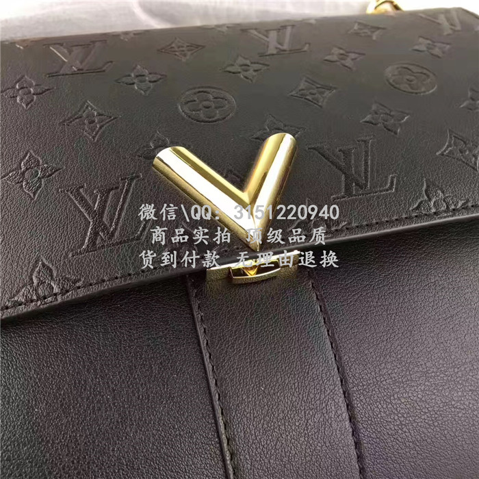 顶级高仿LV手提包 高仿奢侈品 M42905 黑色VERYONEHANDLE手袋高仿包包
