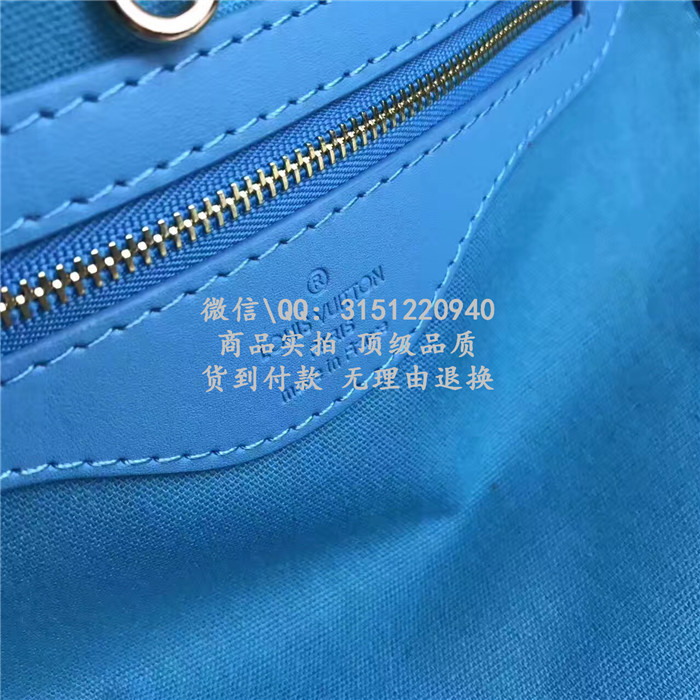 顶级精仿LV购物袋 M43325 蓝色Neverfull中号手袋