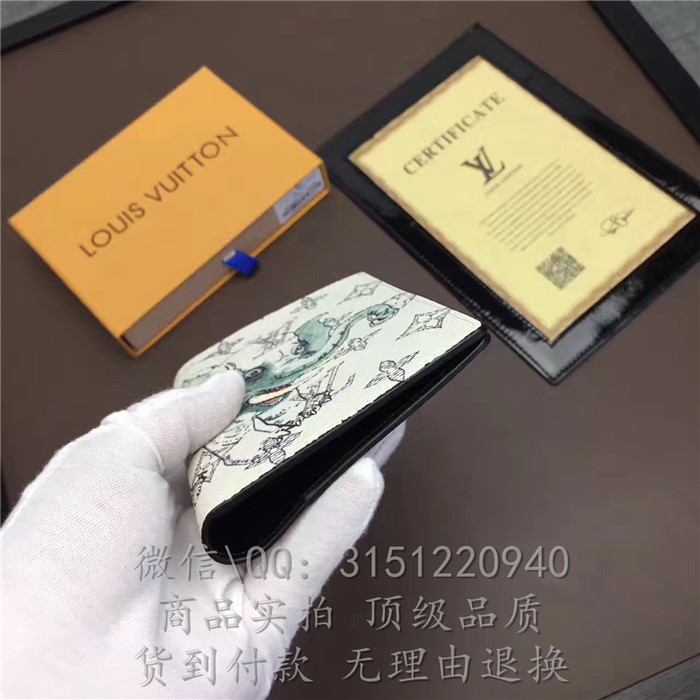 顶级高仿奢侈品LV钱包 M66270 白色护照套高仿包包