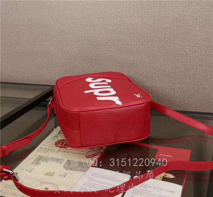 新款LV路易威登 M53435红色 supreme系列DANUBE小号手袋