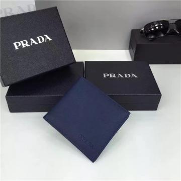 新款prada普拉达 2MO513深蓝 十字纹压印logo短款西装夹