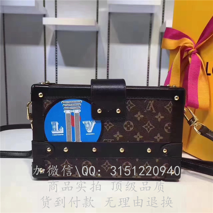 LV路易威登盒子 M43229老花丝印 PETITE MALLE手袋