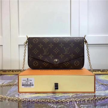 经典款LV路易威登 M61276枣红里布 POCHETTE FELICIE手袋