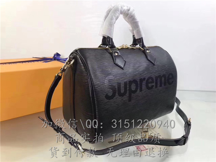 LV手提包 M41388黑色 supreme系列CLUNY MM 中号手袋