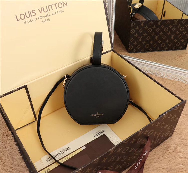 LV黄花斜跨圆形包 M43510 Petite Boite Chapeau 手袋