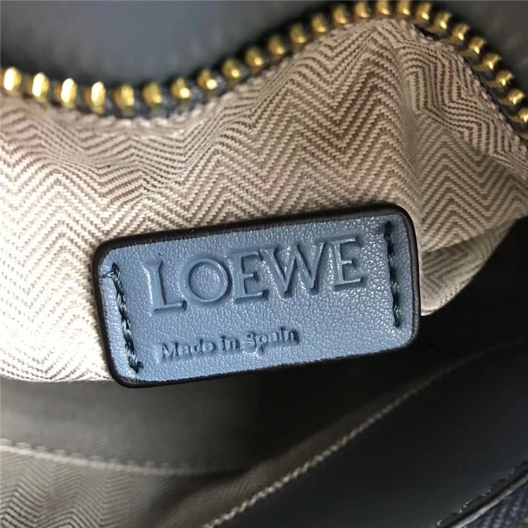 Loewe手提斜挎包 01137墨蓝色 罗意威新款puzzle手袋