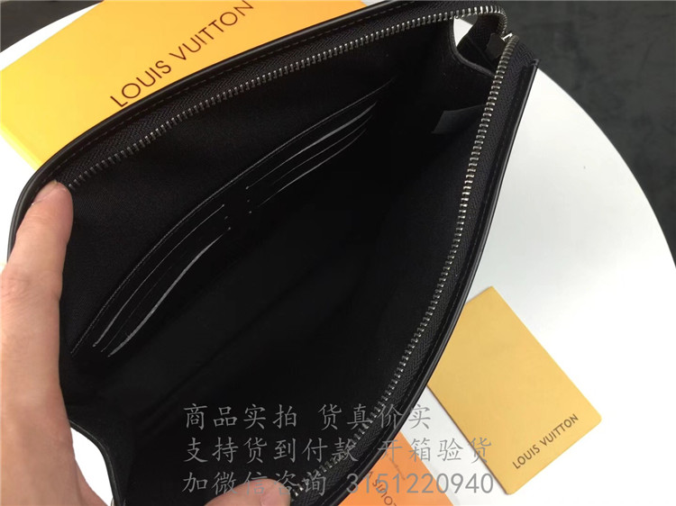 LV黑格大号手包 N41696 Pochette Voyage 中号手袋