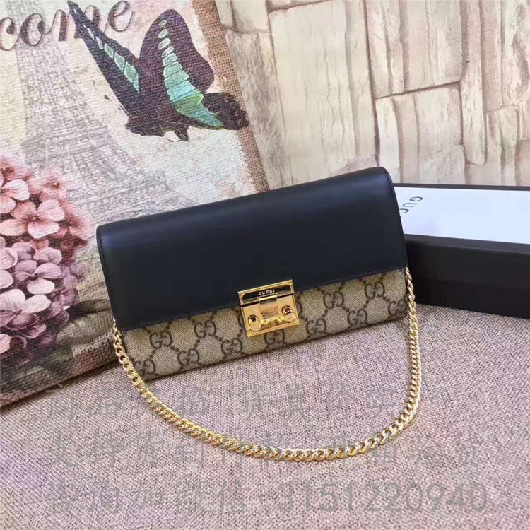 Gucci链条钱包 453506 Padlock长款钱包