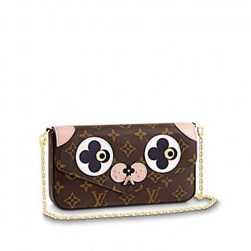 LV2018情人节限定链条钱包 M61276 Pochette Felicie 手袋