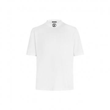 精仿LV短T恤 1A40R7白色 高领短袖LOGO T恤