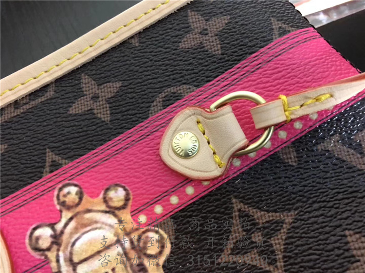 顶级高仿LV购物袋 M41390老花 Neverfull 中号手袋