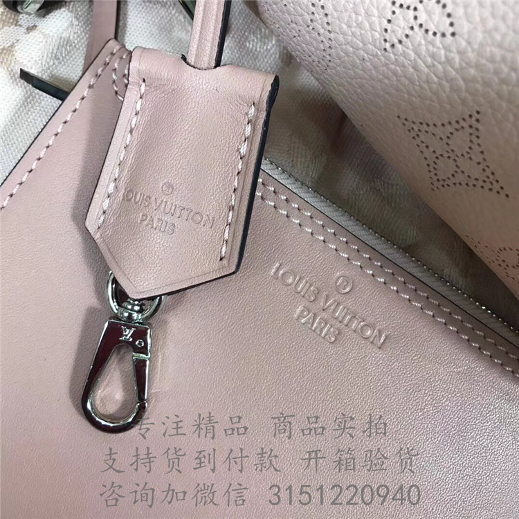 顶级高仿LV手提购物袋 M54353浅粉色 Hina 小号手袋