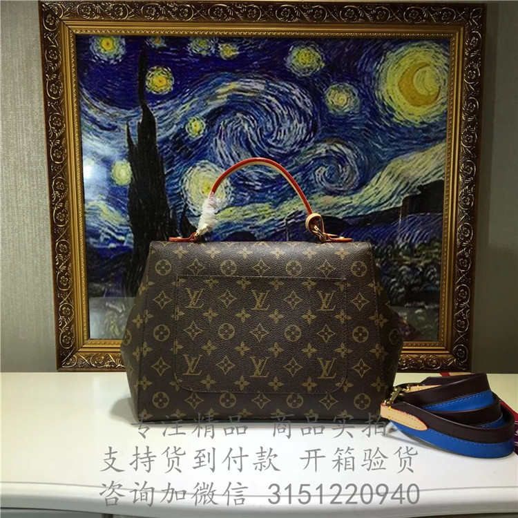 顶级高仿LV手提斜跨包 M42735 Cluny 中号手袋