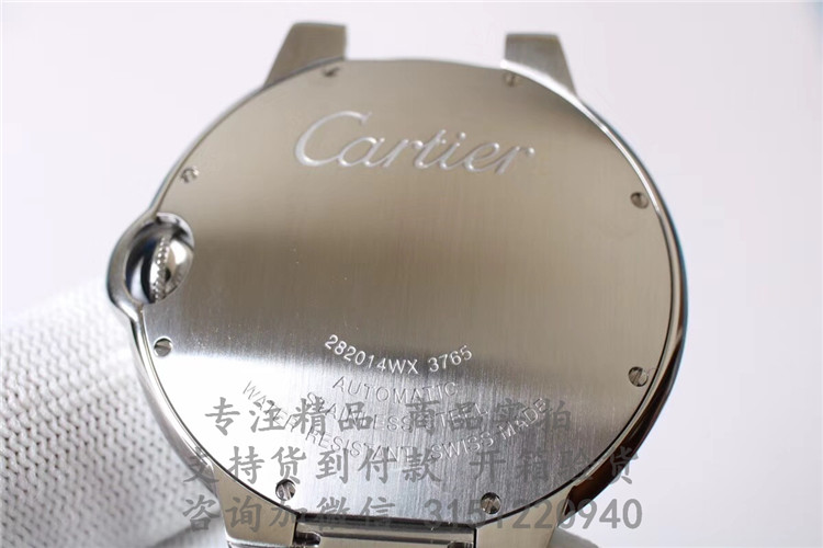 顶级高仿Cartier男士钢带机械腕表 W69012Z4 卡地亚-蓝气球系列 宽42mm