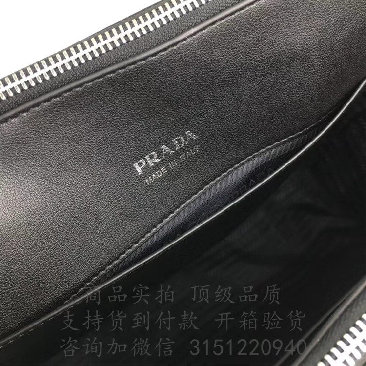 顶级高仿Prada大手提包 1BA183黑色 普拉达 Concept 手袋