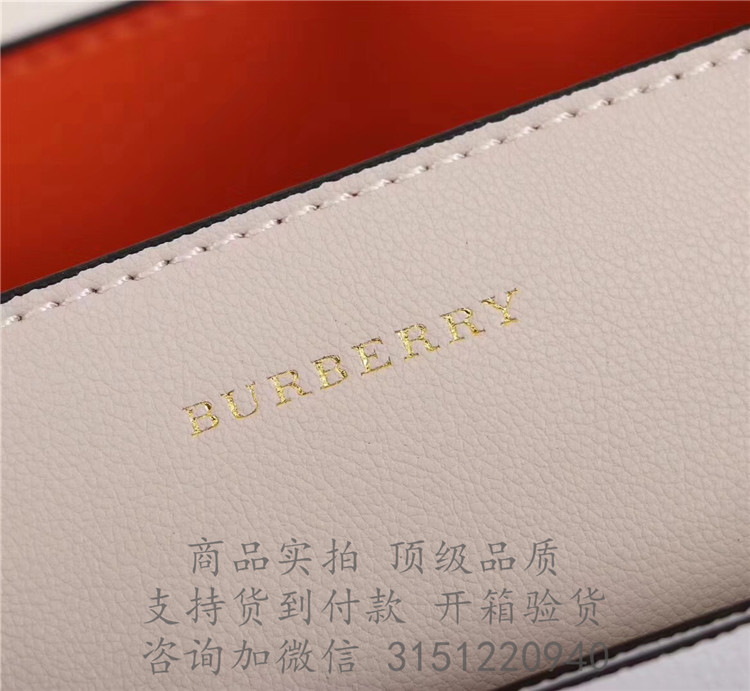 顶级高仿Burberry托特包 40729421浅灰色 The Belt - 大号皮革贝尔特包