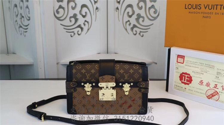 顶级高仿LV单肩盒子包 M43596黄花 TRUNK CLUTCH 手袋