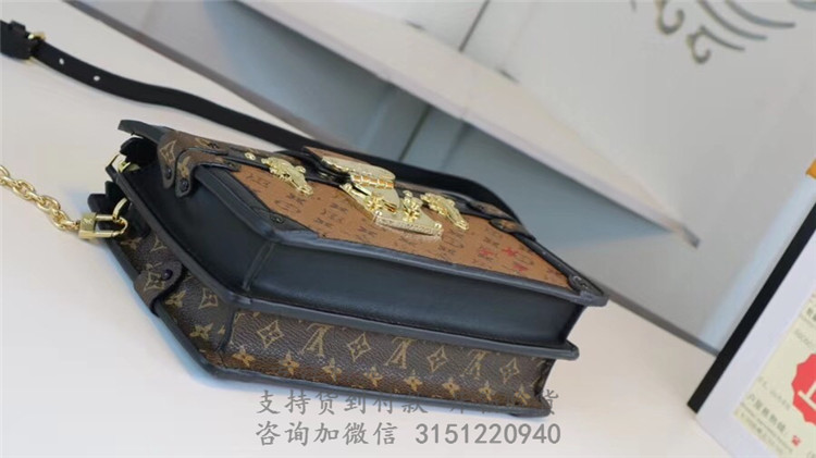 顶级高仿LV单肩盒子包 M43596黄花 TRUNK CLUTCH 手袋