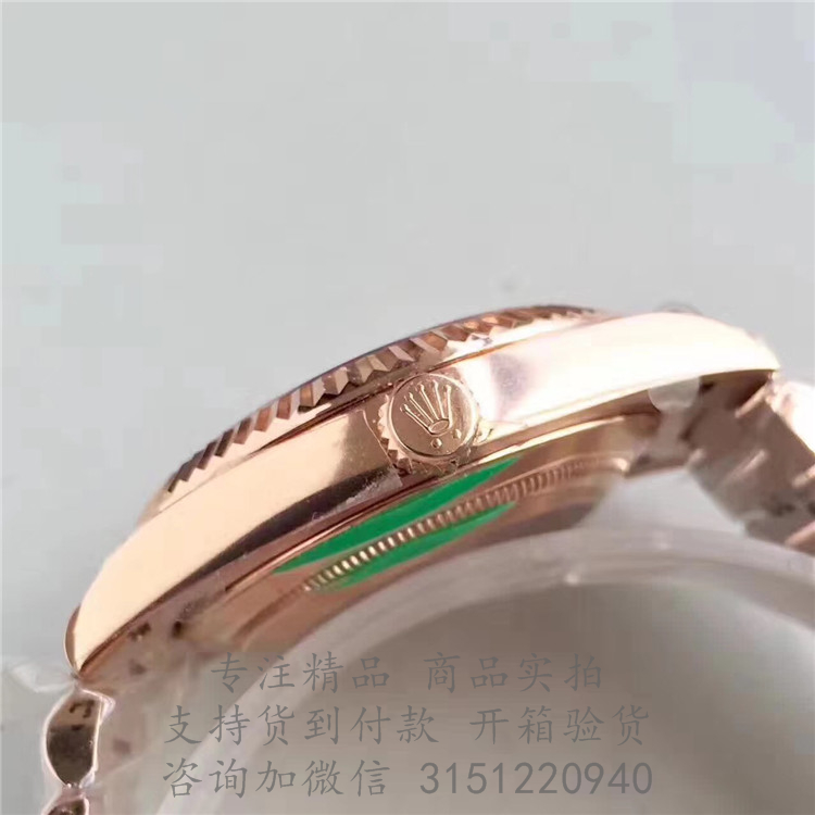 顶级高仿Lolex星期日历型 228235 劳力士耗式永恒玫瑰金40MM