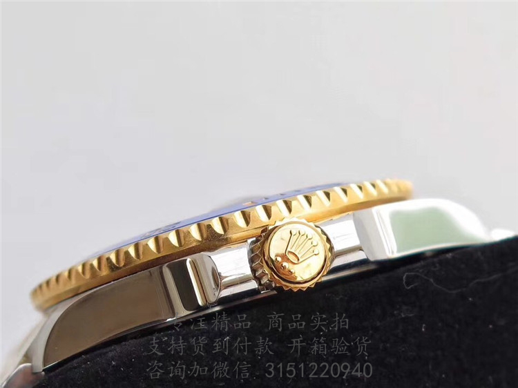 Rolex潜航者日历型 116613LB 蓝水鬼黄金间金钢带