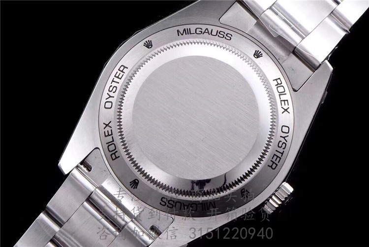 Rolex MILGAUSS系列 116400GV黑色表盘 劳力士蚝式钢40MM