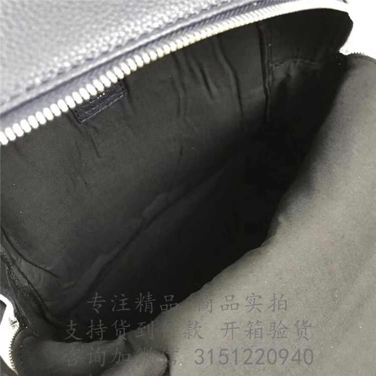 Dior双肩背包 1ATBA071 黑色粒面触感小牛皮和“ATELIER”印花背包