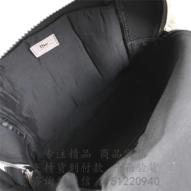 Dior双肩背包 1ATBA071 米白色粒面触感小牛皮和“ATELIER”印花背包
