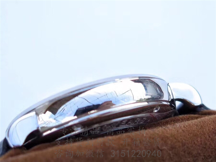 IWC柏涛菲诺自动腕表“150周年”特别版 IW356518 银色3指针蓝色表盘日期显示机械手表