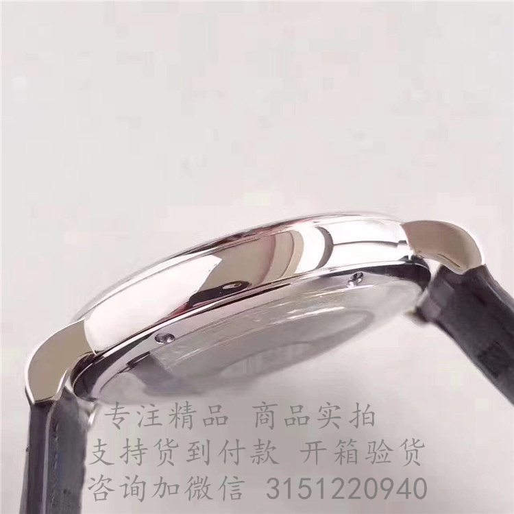 IWC柏涛菲诺自动腕表 IW356502 银色3指针黑色表盘机械手表