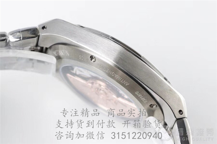 江诗丹顿OVERSEAS纵横四海系列 4500V/110A-B483 日期显示3指针黑色表盘钢带机械手表