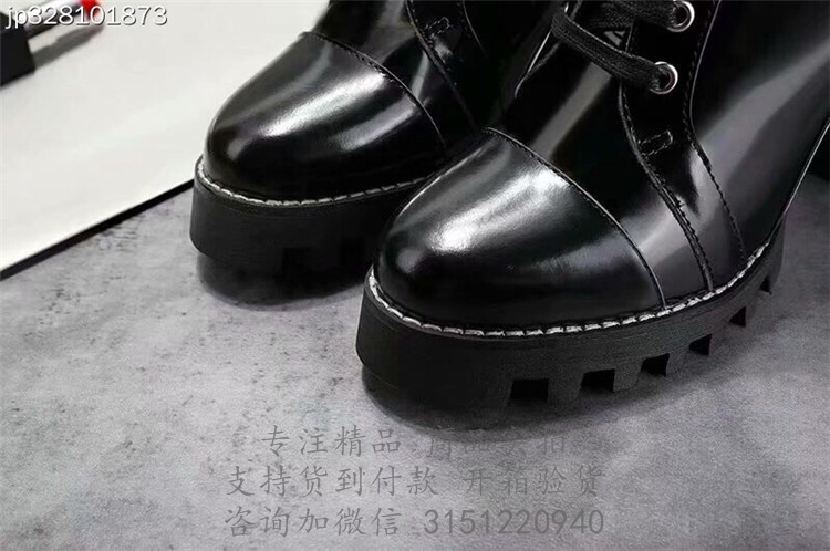 LV高跟中靴 1A3SX0 黑色光面皮 STAR TRAIL 及踝靴