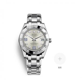 Rolex珍珠淑女型 81319 劳力士蚝式钻石及白色黄金34MM