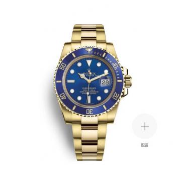 Rolex潜航者日历型 116618LB 蓝水鬼黄金带