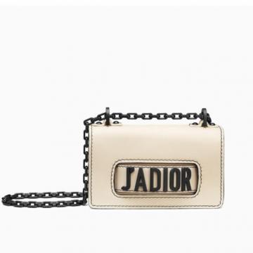 Dior链条盒子包 M9002 J'ADIOR白色小牛皮翻盖式袖珍手提包