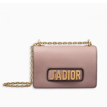 Dior链条盒子包 M9000 J'ADIOR粉红色粒面触感小牛皮翻盖式手提包