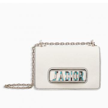 Dior链条盒子包 M9000 J'ADIOR原色CANYON粒面触感小羊皮翻盖式手提包