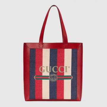 Gucci手提购物袋 523781 Gucci印花中号购物袋