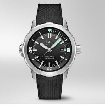 IWC海洋时计自动腕表 IW329001 日期显示3指针黑色表盘机械手表_