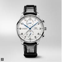 顶级高仿IWC葡萄牙计时腕表“150周年”特别版 IW371602 白色表盘皮带自动机械手表