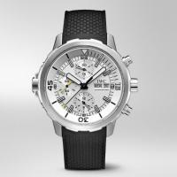 IWC海洋时计计时腕表 IW376801 日期月份显示6指针白色表盘皮带机械腕表