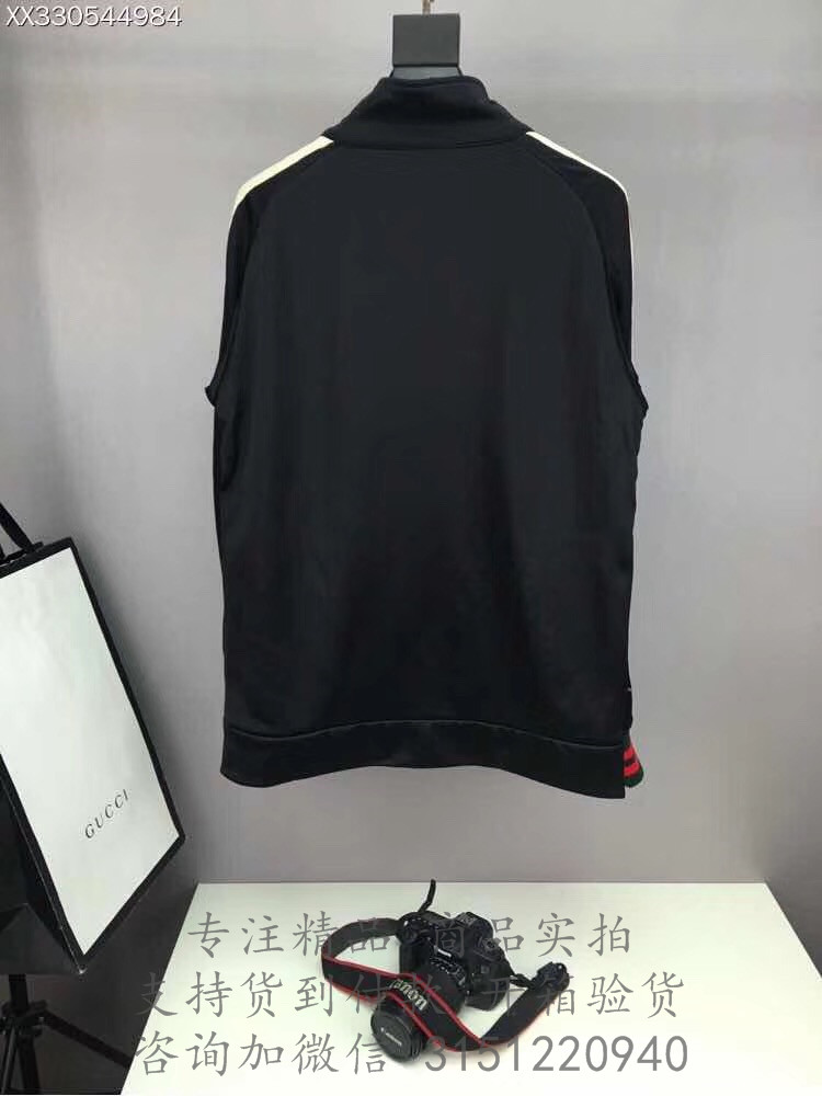 Gucci夹克 474634 黑色高科技针织面料夹克