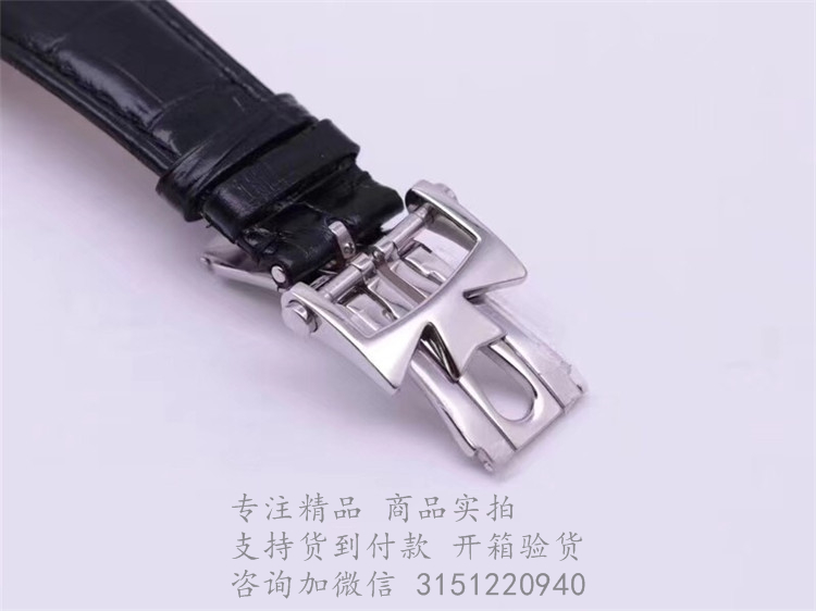 江诗丹顿PATRIMONY传承系列双逆跳星期日历腕表 4000U/000G-B112 4指针白色表盘皮带机械手表