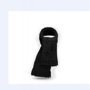 LV围巾 M70812 黑色 LOGOMANIA 围巾