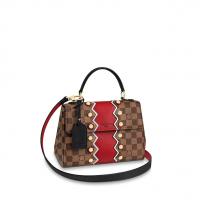LV手提包 N40045 铆钉饰红条咖啡格BOND STREET BB 手袋