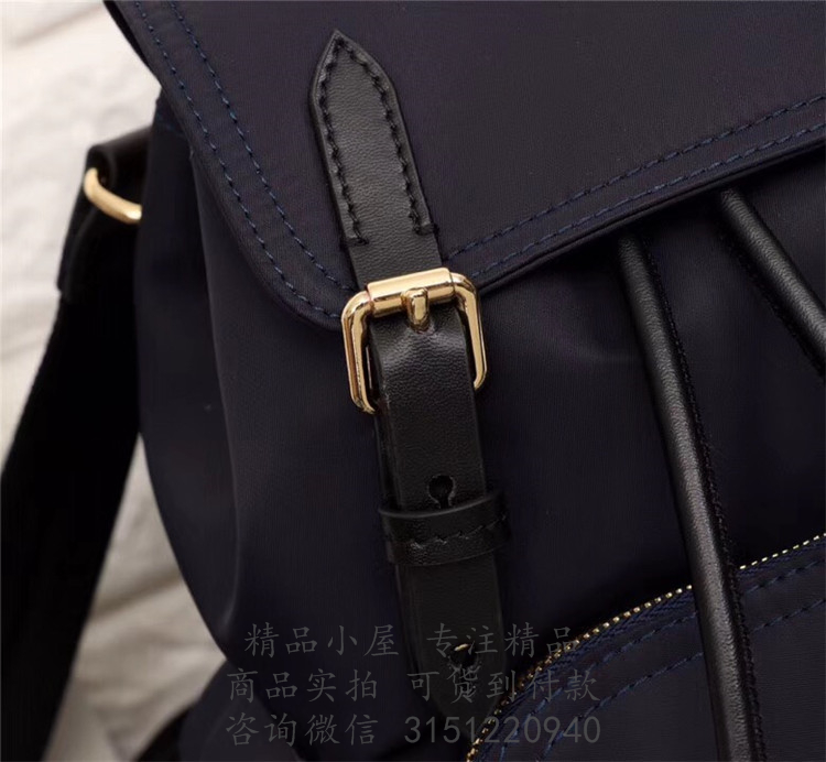 Burberry尼龙双肩包 40759731 深蓝色The Rucksack - 小号尼龙斜背式军旅背包