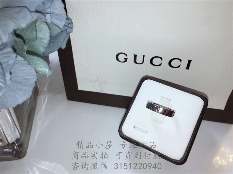 Gucci精仿戒指 455318 GucciGhost纯银戒指